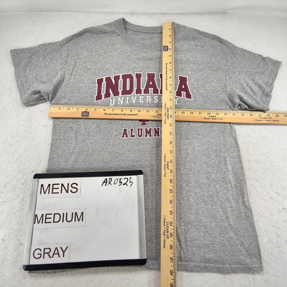 Indiana University Alumni Crew Neck College Shirt Mens Size Medium M Gray - Picture 4 of 8